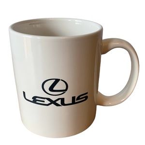Lexus Cup Mug Coffee Tea Ceramic White Black Logo 10 oz Car Automobile